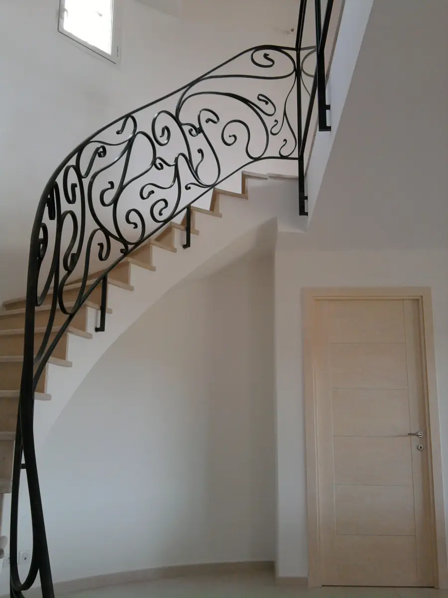 Rampe d'escalier Art nouveaux 